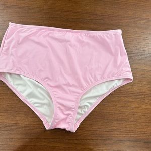 Kate Spade Pink High Waist swim Bottoms Sz. XL